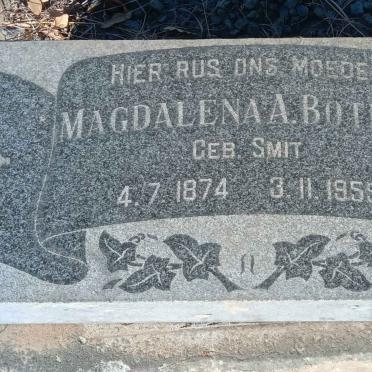 BOTHMA Magalena A., nee SMIT 1874-1955