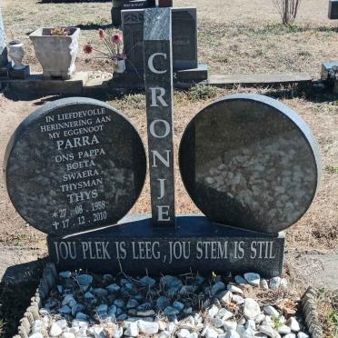CRONJE Thys 1958-2010
