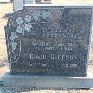 GLEESON David 1937-1986