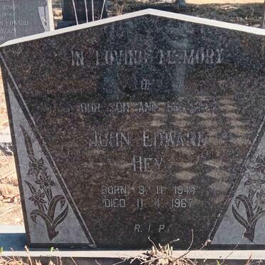 HEY John Edward 1944-1967