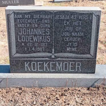 KOEKEMOER Johannes Lodewikus 1917-1987