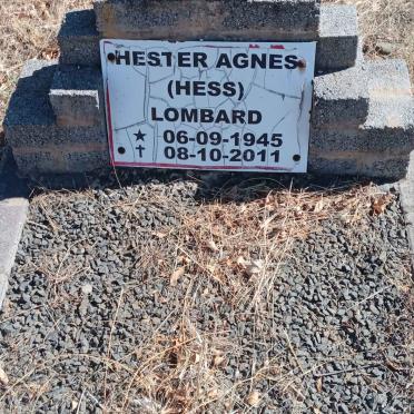 LOMBARD Hester Agnes 1945-2011