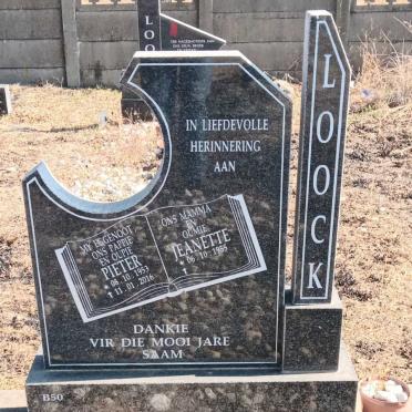 LOOCK Pieter 1953-2016 & Jeanette 1955-