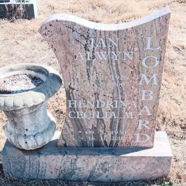 LOMBARD Jan Alwyn 1926-2007 & Hendrina Cecilia M. 1930-2010