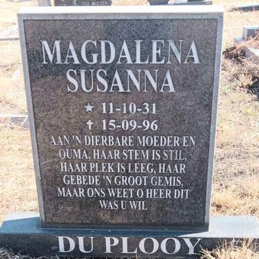 PLOOY Magdalena Susanna, du 1931-1996