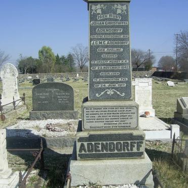 ADENDORFF Johan 1842-1917