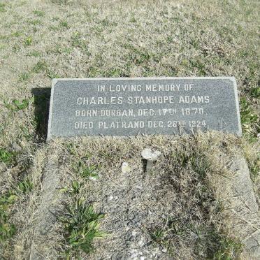 ADAMS Charles Stanhope 1870-1924