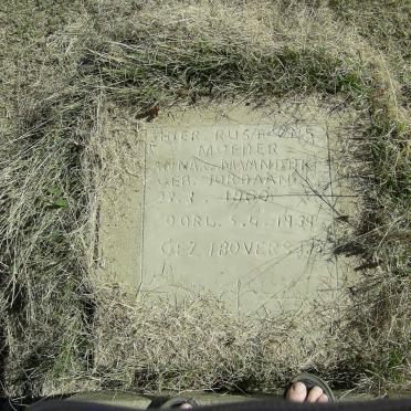 DIJK Anna C.M., van nee JORDAAN 1860-1939