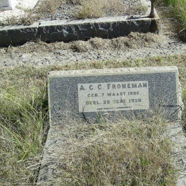 FRONEMAN A.C.C. 1900-1938
