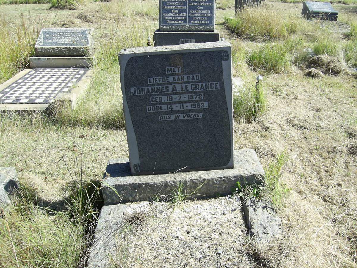 GRANGE Johannes A., le 1878-1963