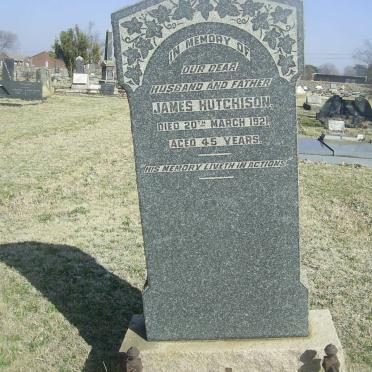 HUTCHISON James  -1921