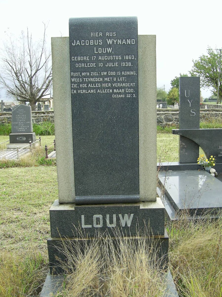 LOUW Jacobus Wynand 1863-1938