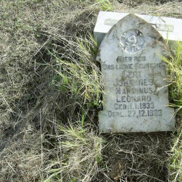 LEONARD Gert Johannes Martinus 1933-1933