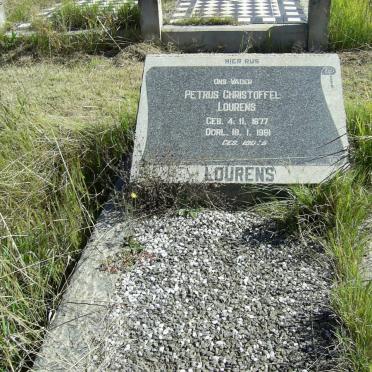 LOURENS Petrus Christoffel 1877-1961
