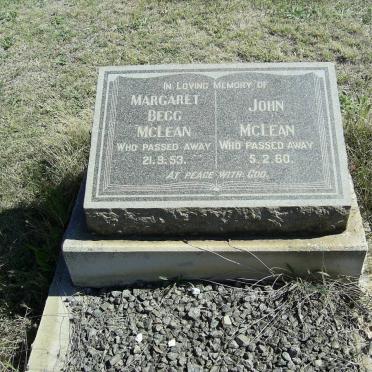 McLEAN John -1960 &amp; Margaret BEGG -1953
