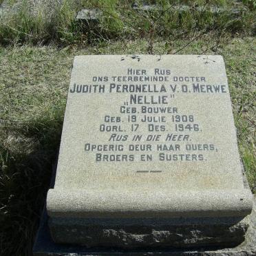 MERWE Judith Petronella, van der nee BOUWER 1908-1946