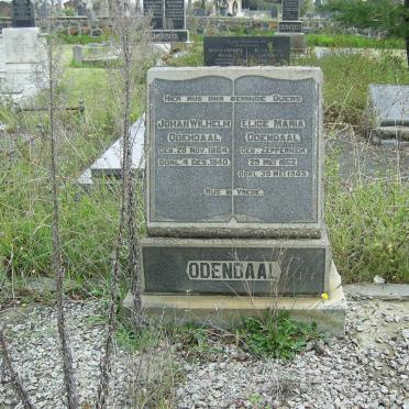 ODENDAAL Johan Wilhelm 1864-1940 &amp; Elige Maria ZEPPERNICK 1862-1945