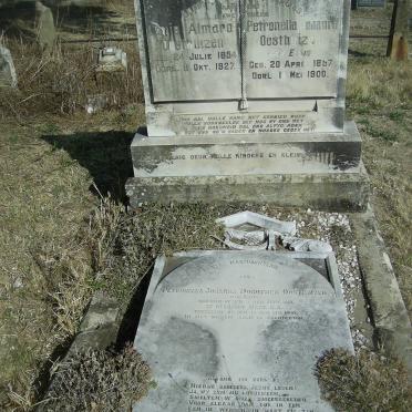 OOSTHUIZEN Louis Almara 1854-1927 &amp; Petronella Johanna ELLIS 1857-1900  