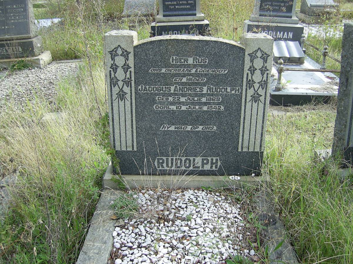RUDOLPH Jacobus Andries 1868-1942