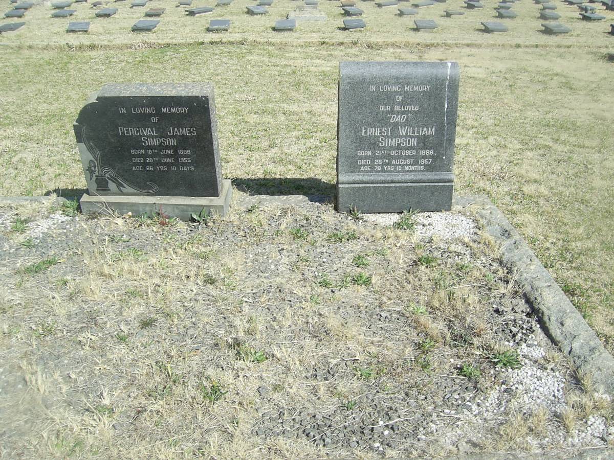 SIMPSON Percival James 1889-1955 :: SIMPSON Ernest William 1886-1957