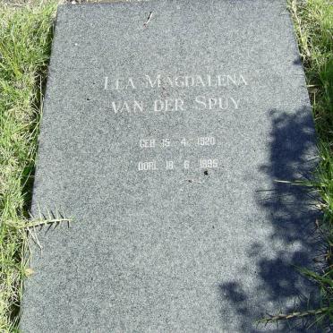 SPUY Lea Magdalena, van der 1920-1995