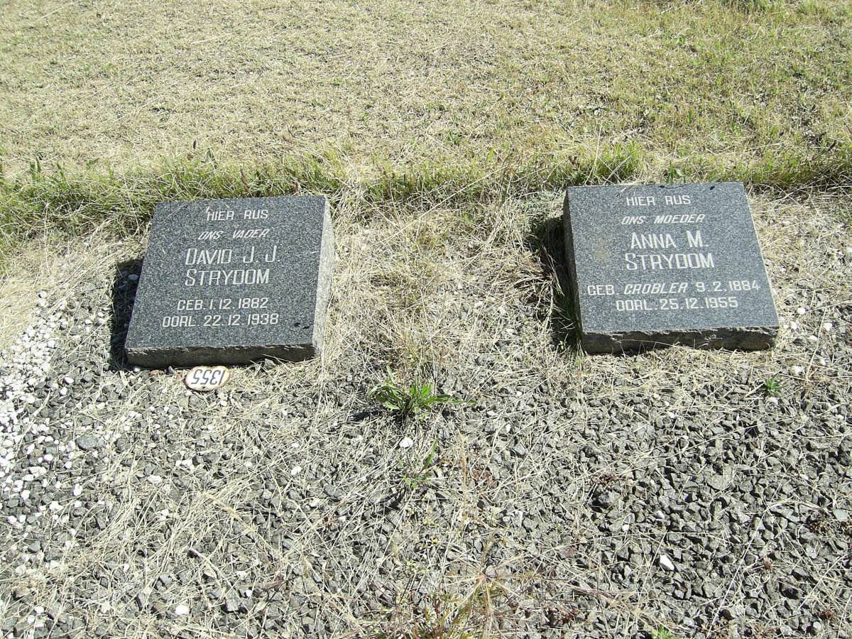 STRYDOM David J.J. 1882-1938 &amp; Anna M. GROBLER 1884-1955