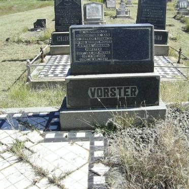 VORSTER Jentina Johanna nee VAN DER MERWE 1880-1937