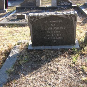 ASWEGEN M.C., van 1917-1968