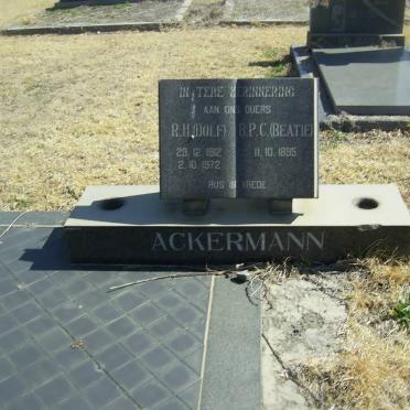 ACKERMANN R.H. 1912-1972 &amp; B.P.C. 1895-