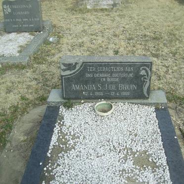 BRUIN Amanda S.J., de 1965-1966