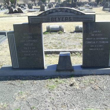 BEYERS Roelof 1905-1970 &amp; Cornelia P. Francina 1907-1971