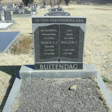 BUITENDAG Willem J. 1913-2001 &amp; Maria S.J. 1916-1983