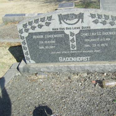 BADENHORST Hendrik J. 1886-1957 &amp; Daniellina S.C. JOOSTE 1891-1970