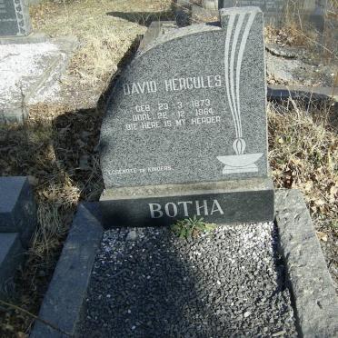 BOTHA David Hercules 1873-1964