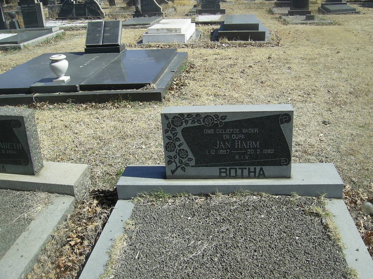 BOTHA Jan Harm 1897-1982