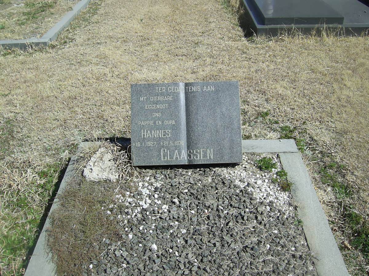 CLAASEN Hannes 1927-1976