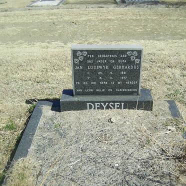 DEYSEL Jan Lodewyk Gerhardus 1921-1977