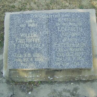 ESTERHUIZEN Willem Cristoffel 1888-1965 &amp; Elizabeth Johanna Maria VAN NIEKERK 18??-1957