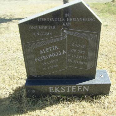 EKSTEEN Aletta Petronella 1900-1988