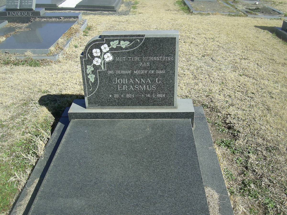 ERASMUS Johanna C. 1924-1984