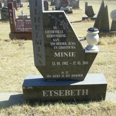 ETSEBETH Wilhelmina 1902-2001