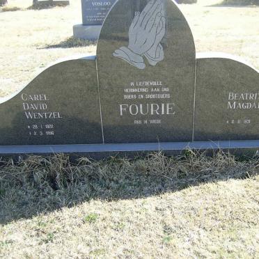 FOURIE Carel Dawid Wentzel 1922-1996 &amp; Beatrix Magdalena 1931-