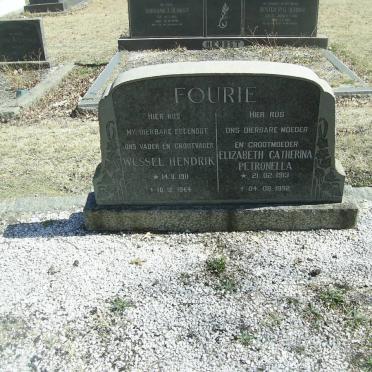 FOURIE Wessel Hendrik 1914-1964 &amp; Elizabeth Catharina Petronella 1913-1992