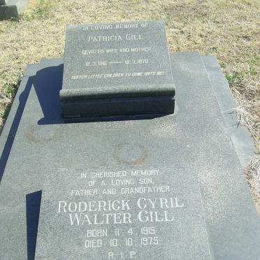 GILL Roderick Cyril Walter 1915-1975 &amp; Patricia 1916-1970