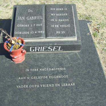 GRIESSEL Jan Gabriel 1925-1983