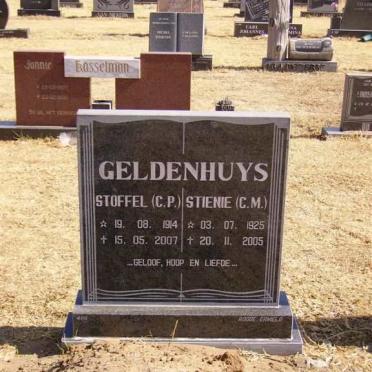 GELDENHUYS C.P. 1914-2007 &amp; C.M. 1925-2005