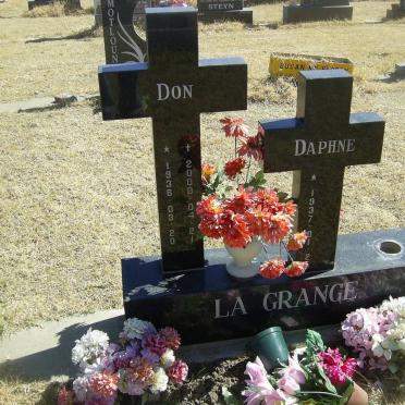 GRANGE Don, la 1936-2000 &amp; Daphne 1937-