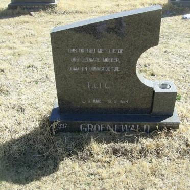 GROENEWALD Lulu 1902-1994