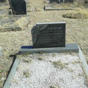 GROBLER Philippus Lodewiekus 1909-1962
