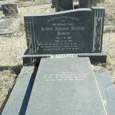 HAMMAN Hendrik Johannes Muntingh 1902-1985